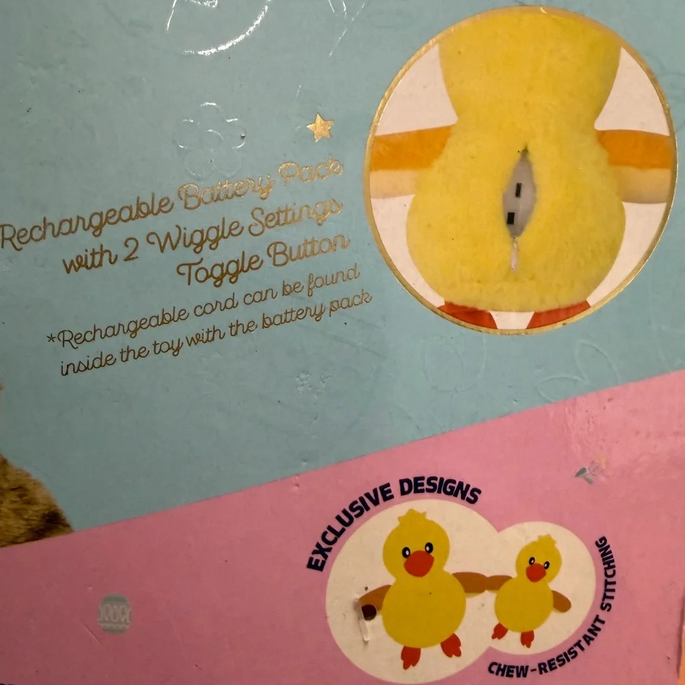 Whimsy Easter Chick Cat Toy - Yellow and Orange - Interactive